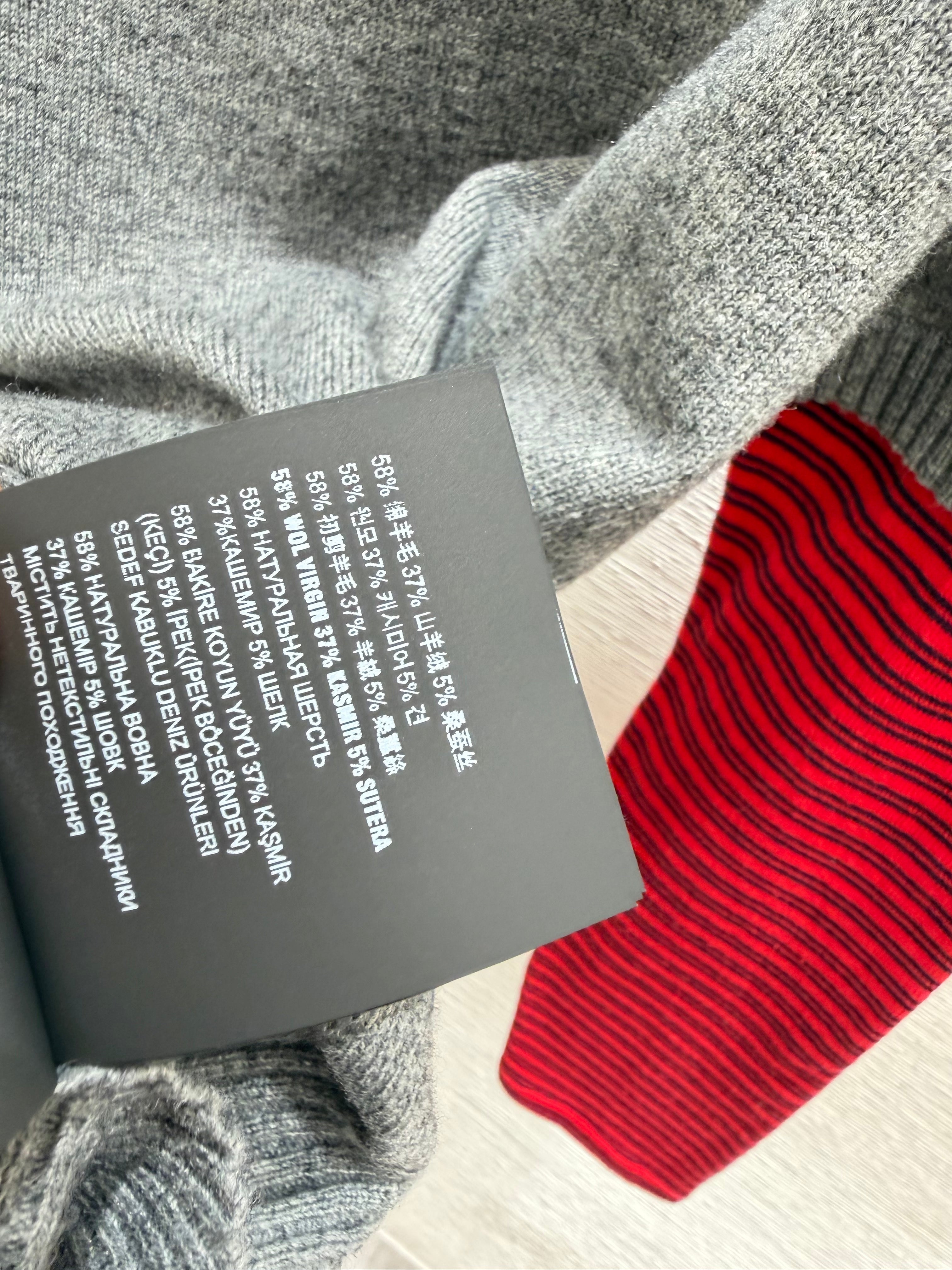MiuMiu/26 Early Autumn New Colorblock Stripe Crew Neck Knit Long Sleeve