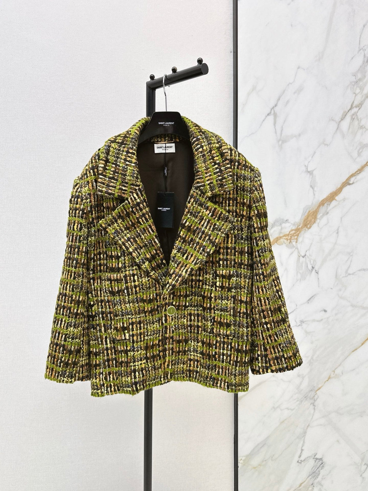 Yves Saint Laurent/26 Fall/Winter Latest High-End Wool Tweed Blazer