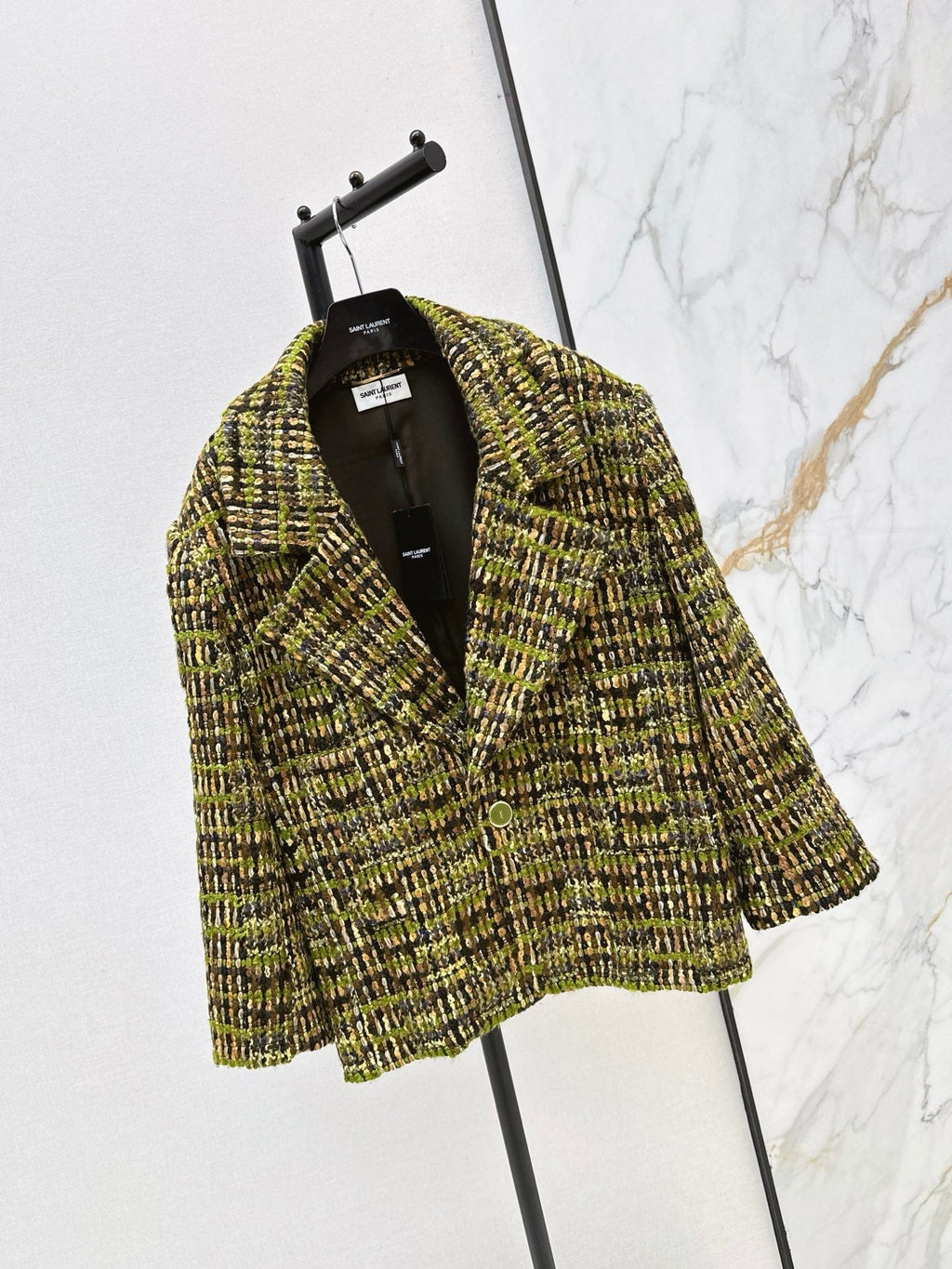 Yves Saint Laurent/26 Fall/Winter Latest High-End Wool Tweed Blazer