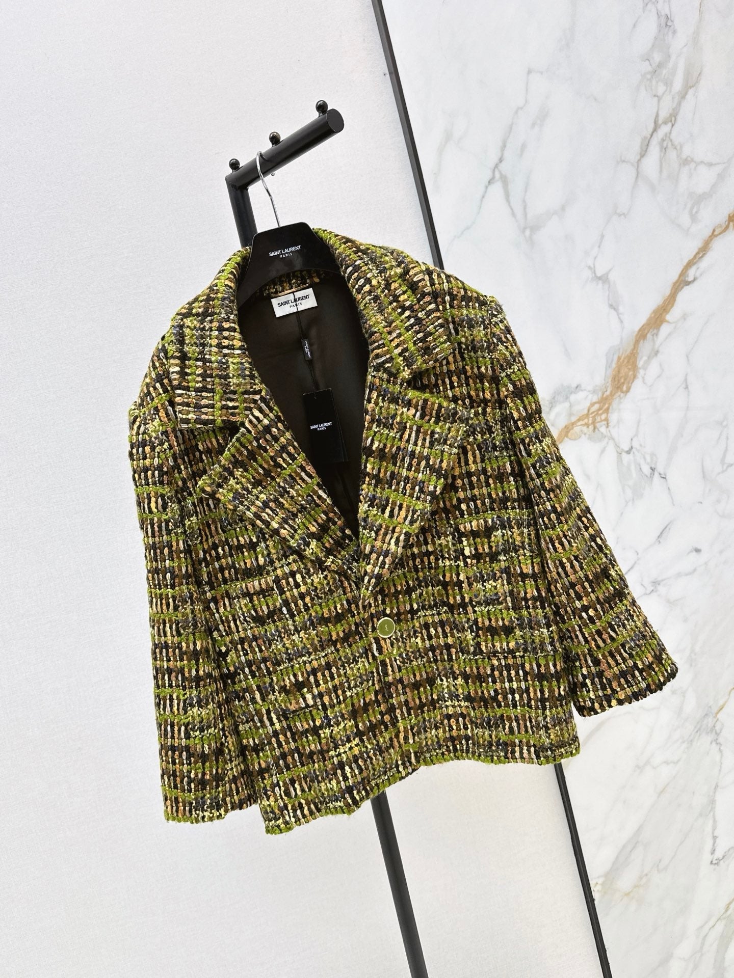 Yves Saint Laurent/26 Fall/Winter Latest High-End Wool Tweed Blazer