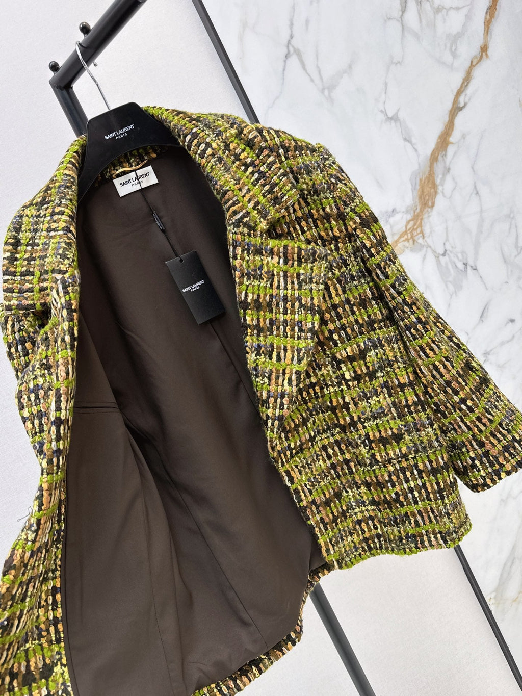 Yves Saint Laurent/26 Fall/Winter Latest High-End Wool Tweed Blazer