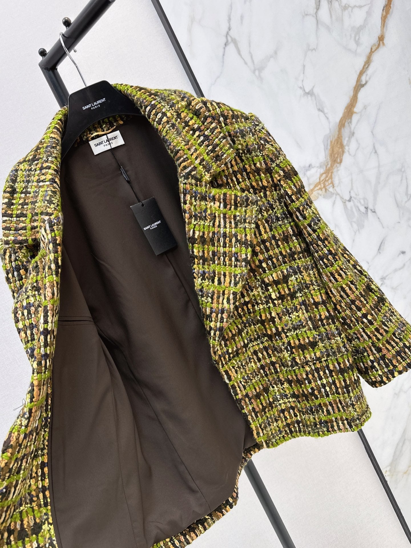 Yves Saint Laurent/26 Fall/Winter Latest High-End Wool Tweed Blazer