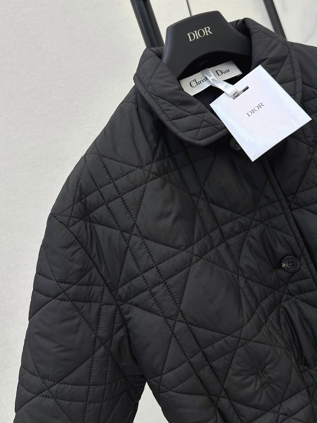 Dior / 26 Fall-Winter Latest Drawstring Waist Rattan Check Cotton Jacket