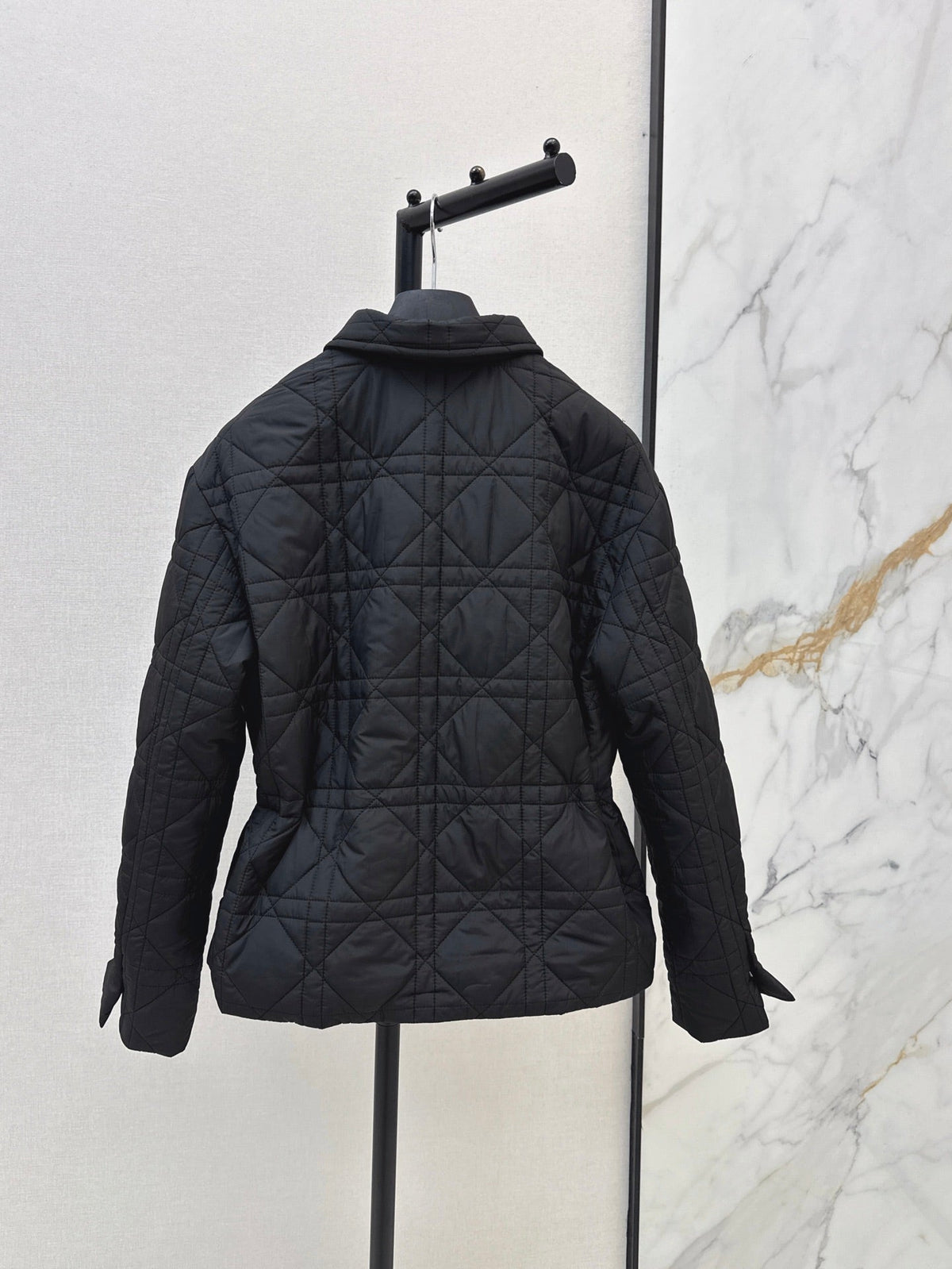 Dior / 26 Fall-Winter Latest Drawstring Waist Rattan Check Cotton Jacket