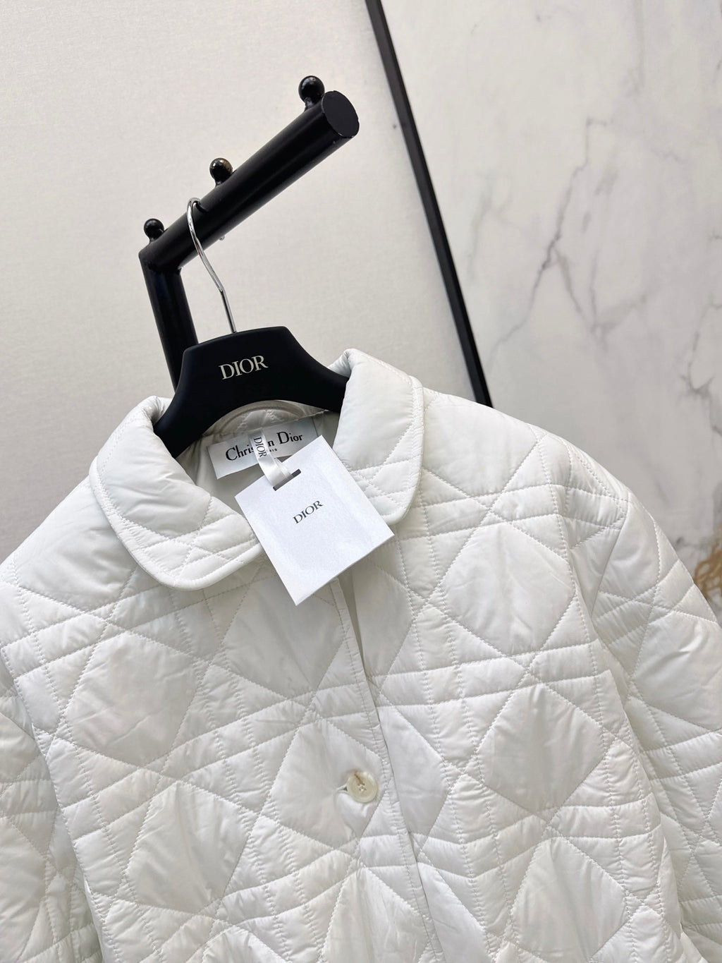 Dior / 26 Fall-Winter Latest Drawstring Waist Rattan Check Cotton Jacket