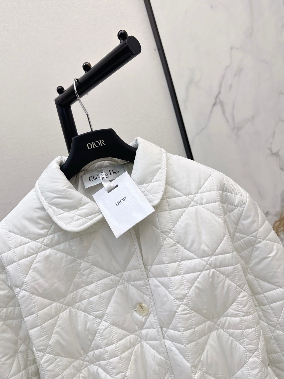 Dior / 26 Fall-Winter Latest Drawstring Waist Rattan Check Cotton Jacket