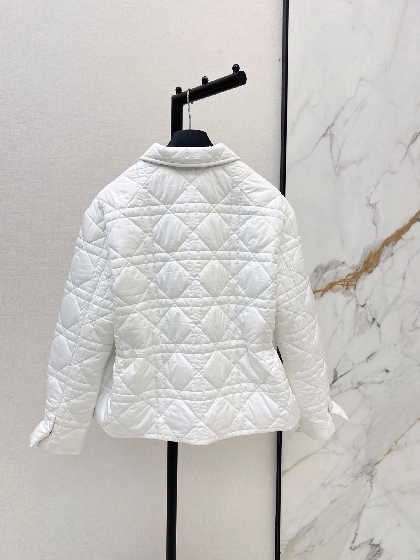 Dior / 26 Fall-Winter Latest Drawstring Waist Rattan Check Cotton Jacket