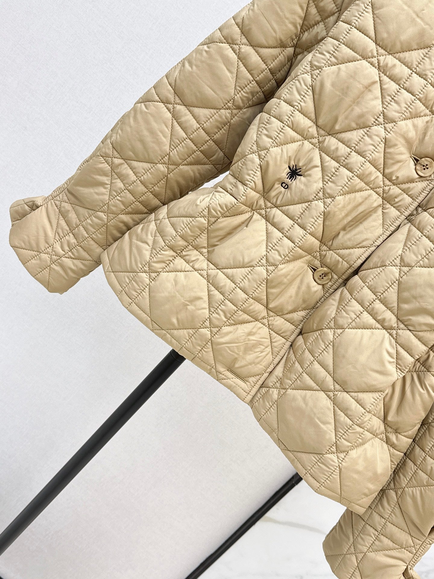 Dior / 26 Fall-Winter Latest Drawstring Waist Rattan Check Cotton Jacket