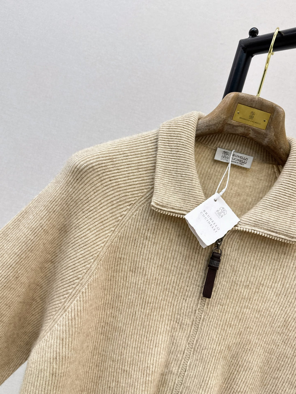 Brunello Cucinelli/26 Fall/Winter Latest Flat-Collar Cashmere Knit Jacket