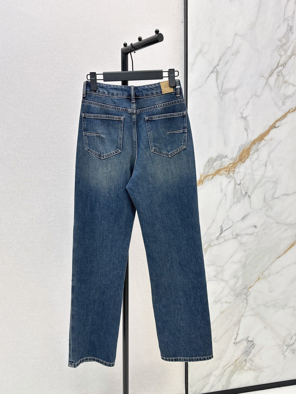 Dior / 26 Fall-Winter Latest Patchwork Design Vintage Washed Denim Jeans