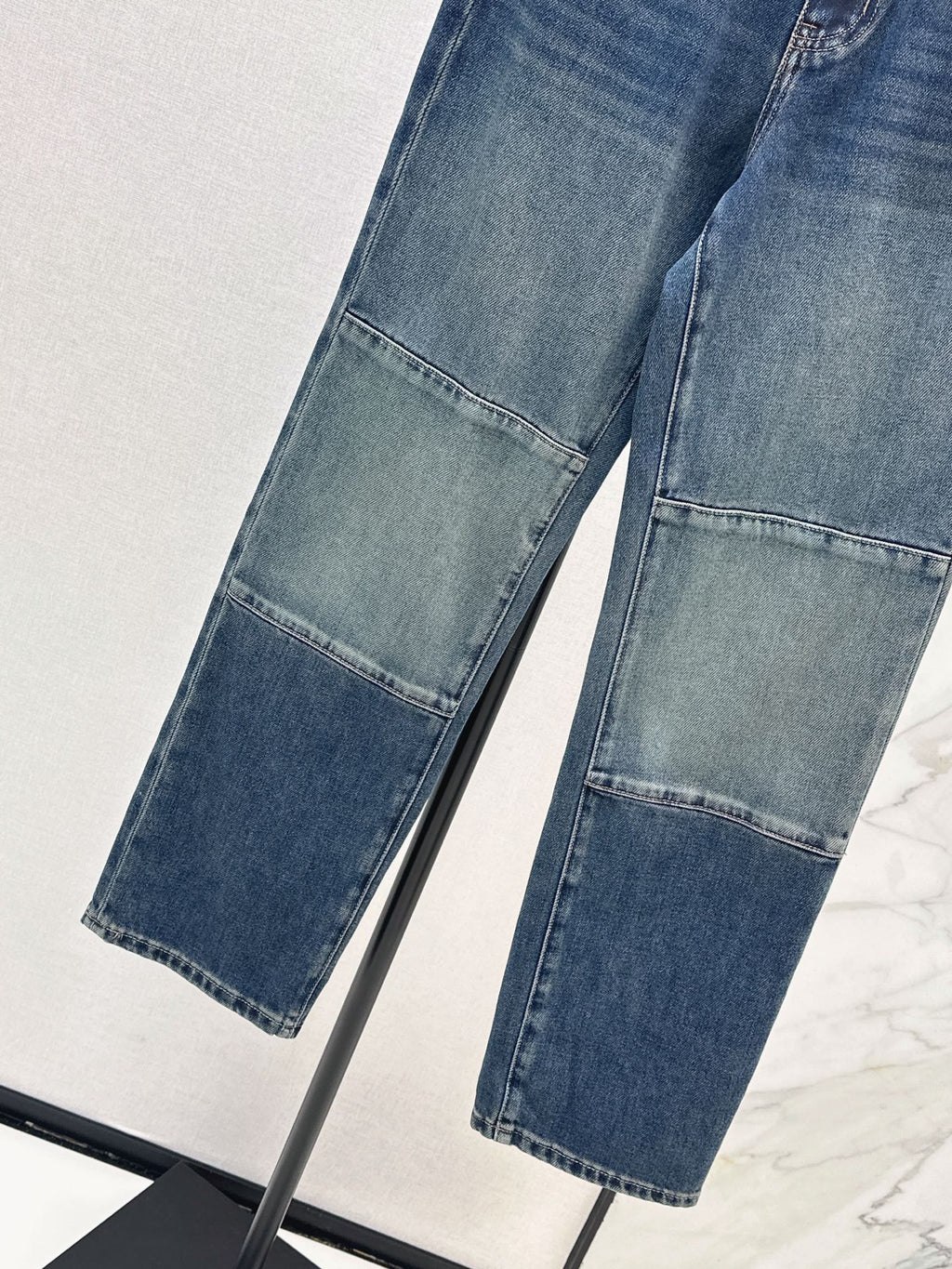 Dior / 26 Fall-Winter Latest Patchwork Design Vintage Washed Denim Jeans