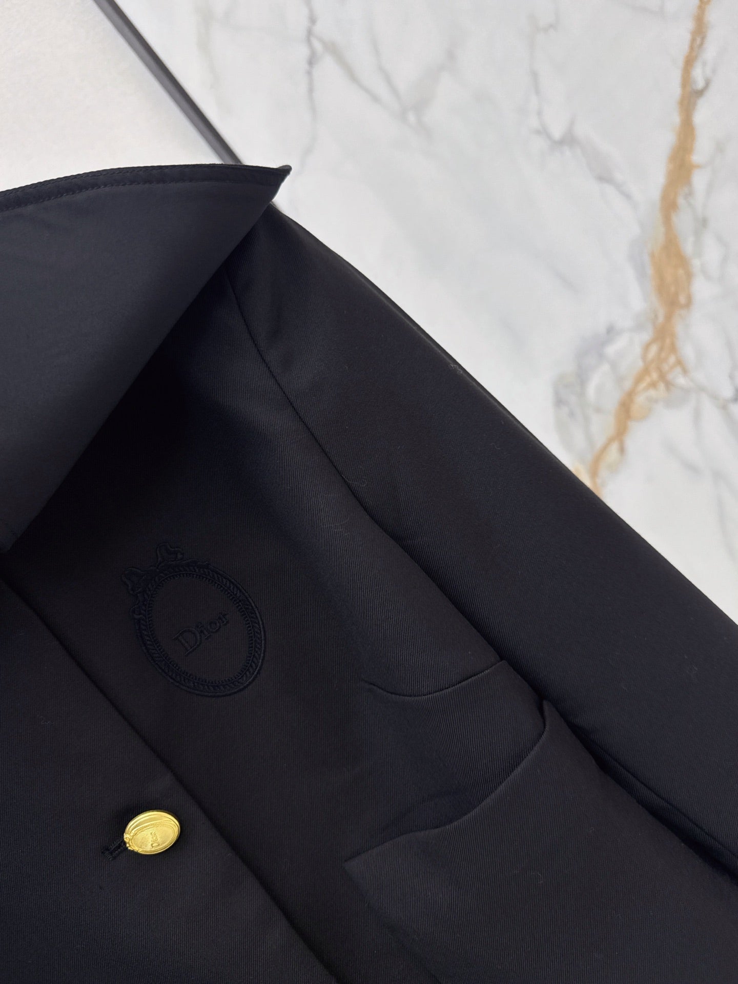 Dior / 26 Fall-Winter Latest Youthful Navy-Style Short Jacket with Turn-Down Collar