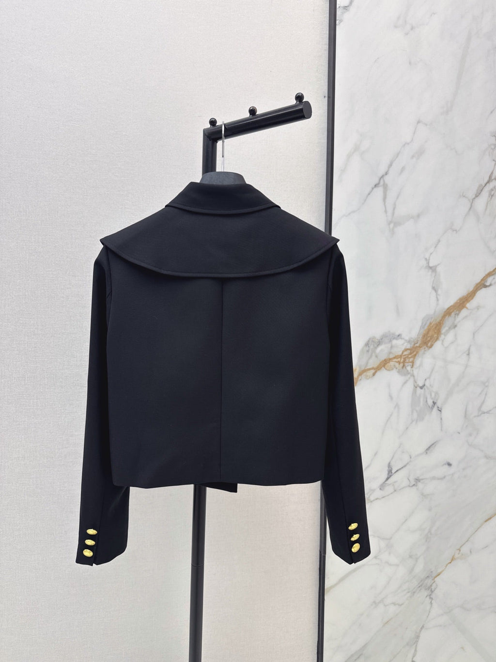 Dior / 26 Fall-Winter Latest Youthful Navy-Style Short Jacket with Turn-Down Collar