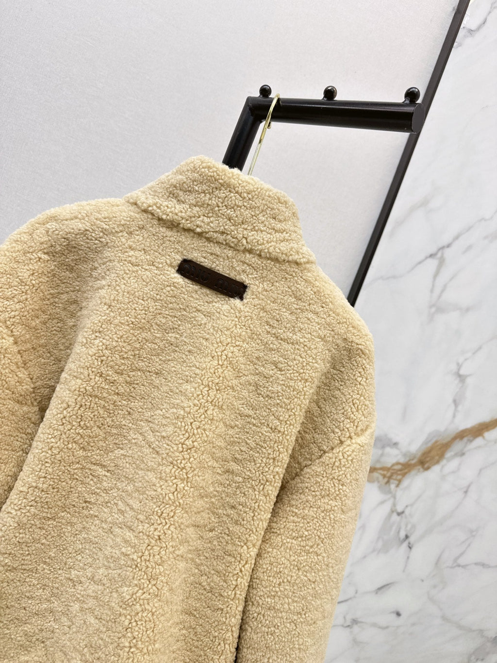 MiuMiu/26 Fall-Winter Latest Eco-Friendly Faux Shearling Jacket