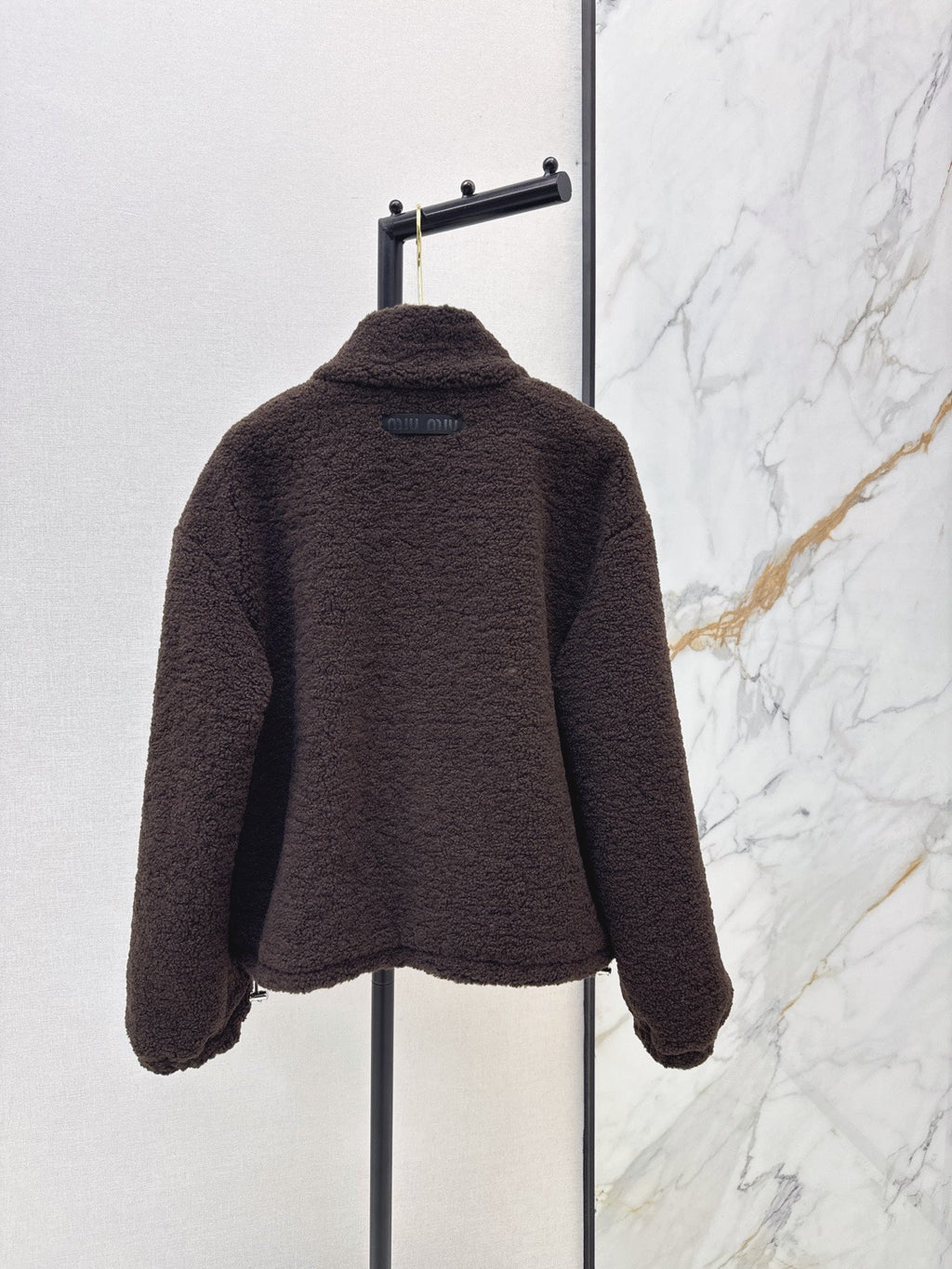 MiuMiu/26 Fall-Winter Latest Eco-Friendly Faux Shearling Jacket