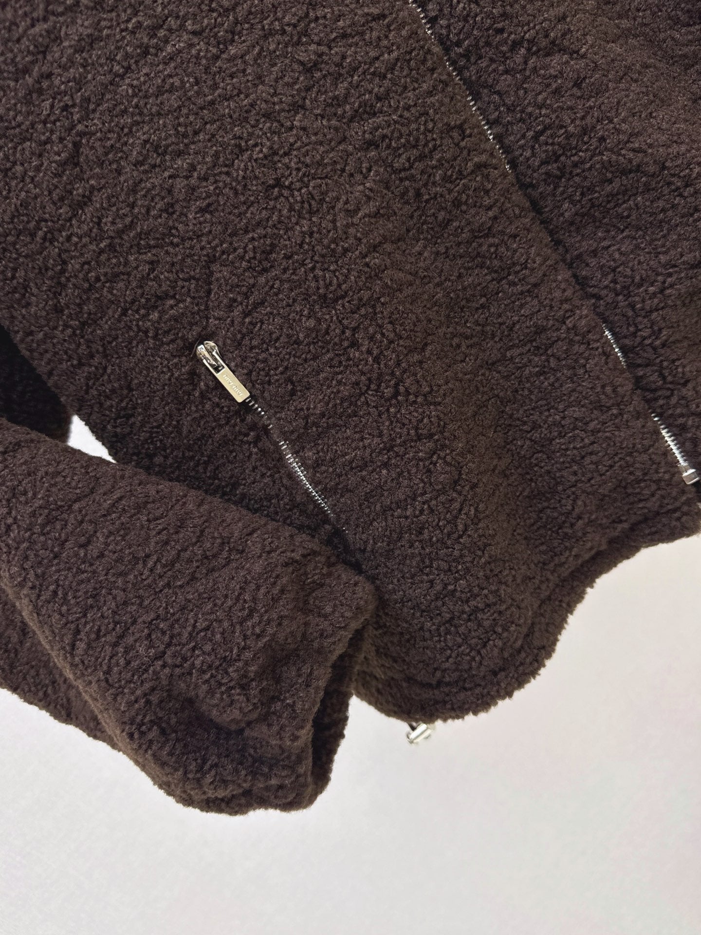 MiuMiu/26 Fall-Winter Latest Eco-Friendly Faux Shearling Jacket
