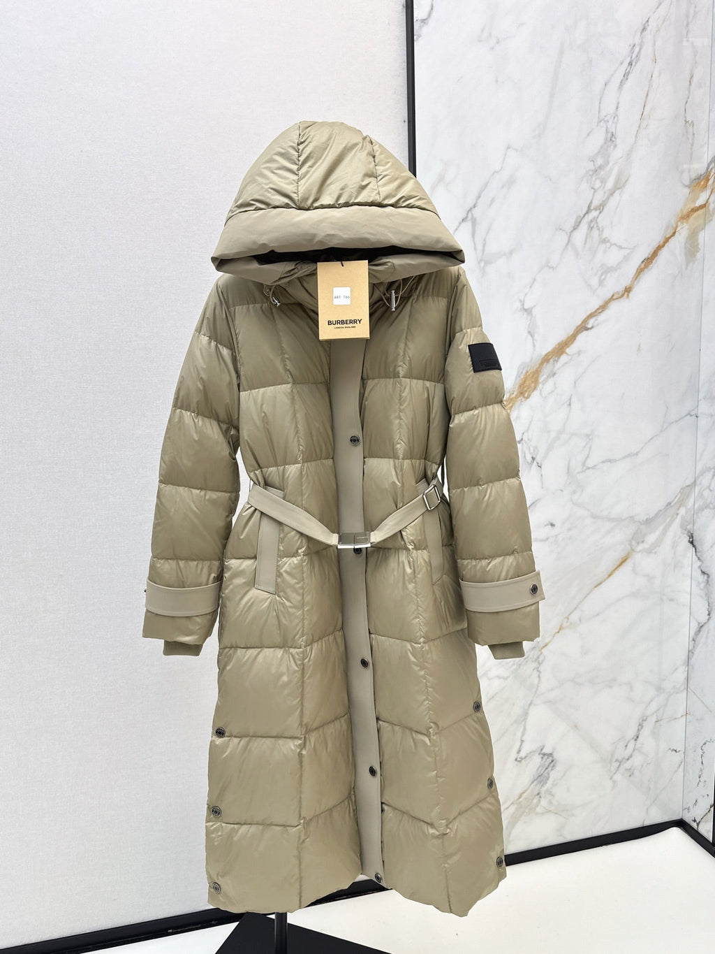 26 Fall/Winter New Long Hooded Down Jacket