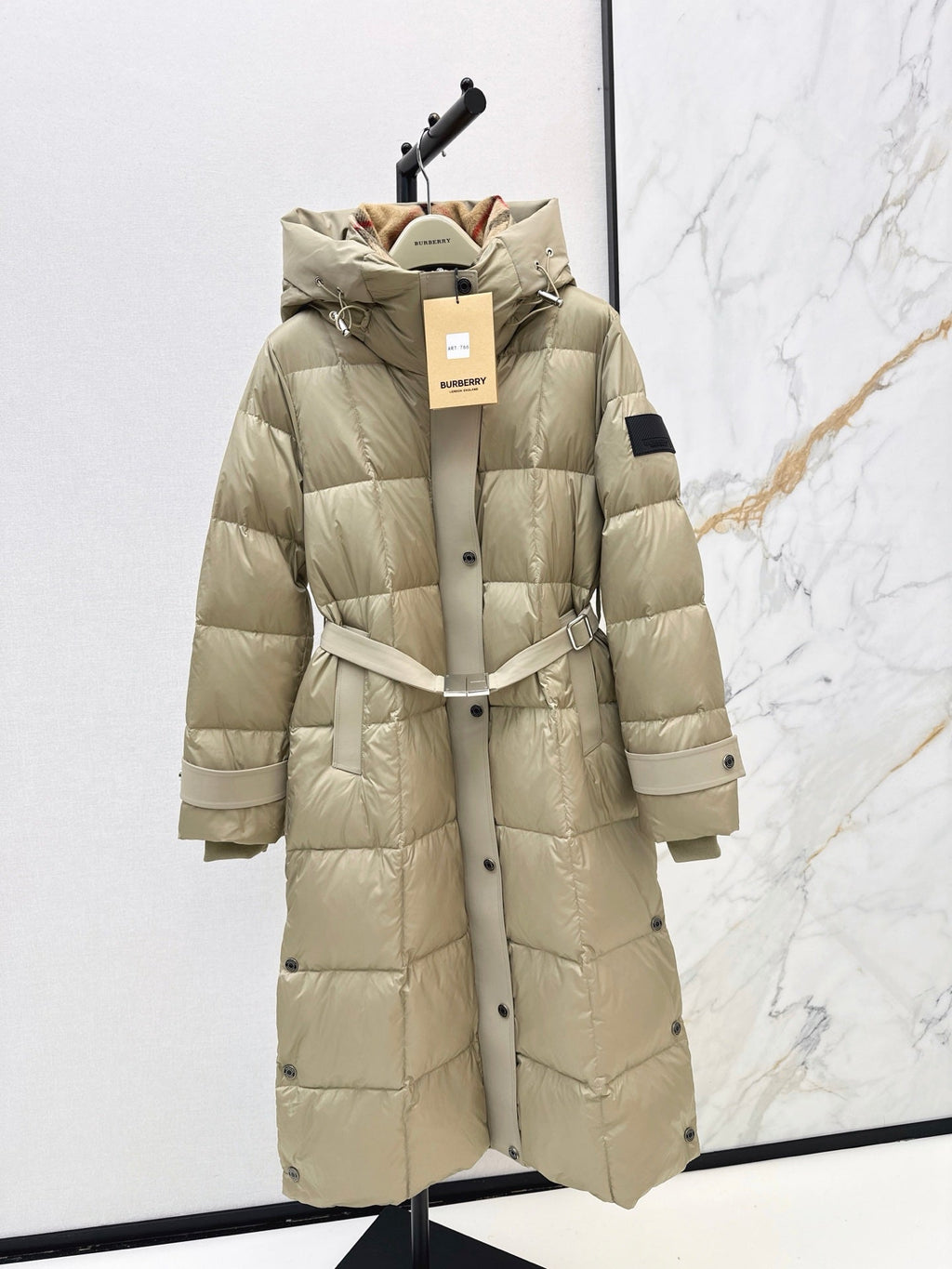 26 Fall/Winter New Long Hooded Down Jacket