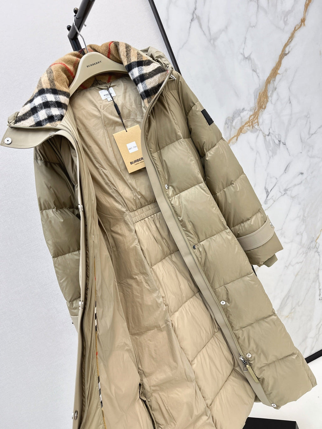 26 Fall/Winter New Long Hooded Down Jacket