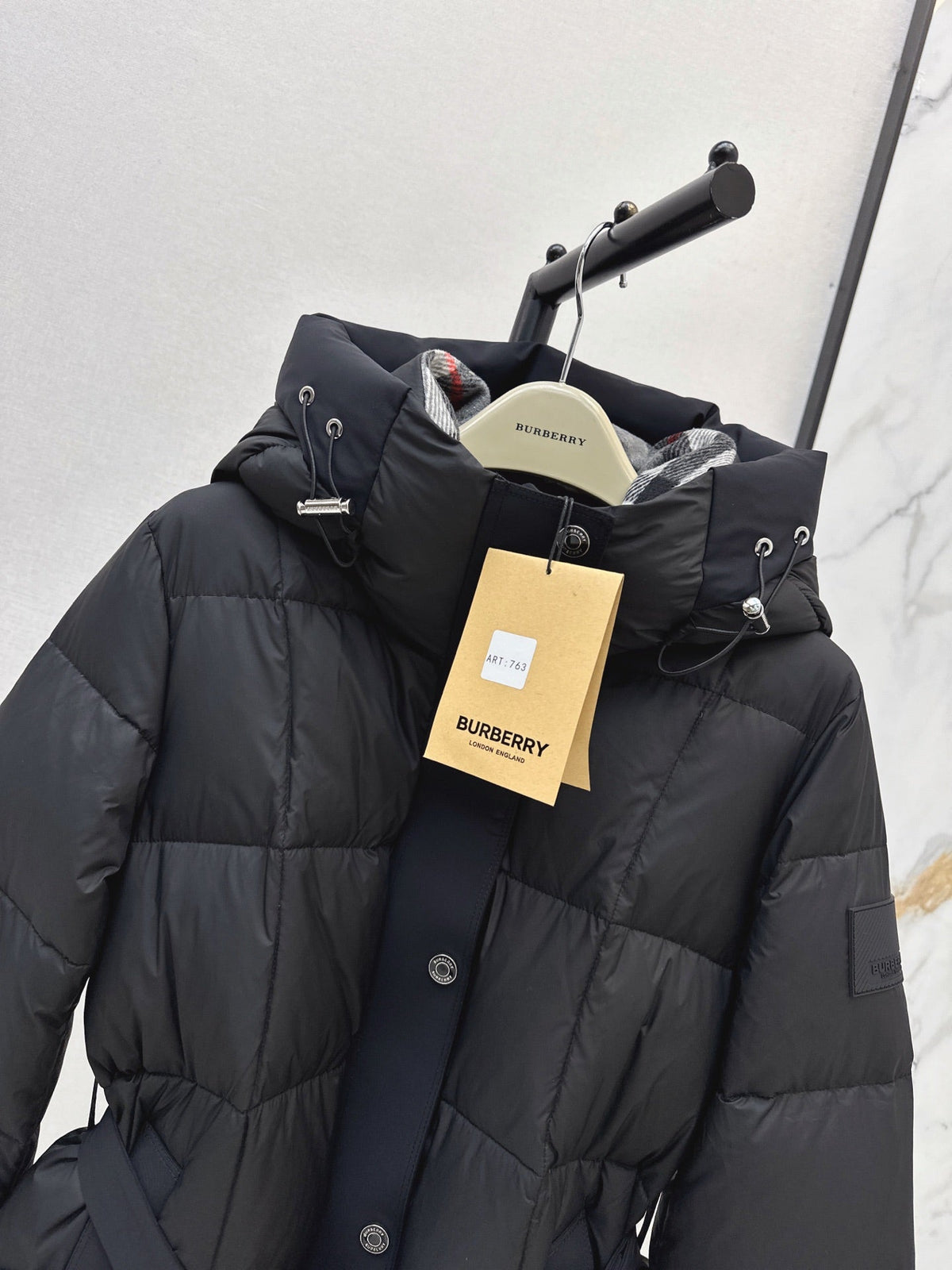 26 Fall/Winter Latest Hooded Mid-Length Down Jacket