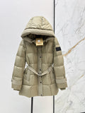 26 Fall/Winter Latest Hooded Mid-Length Down Jacket