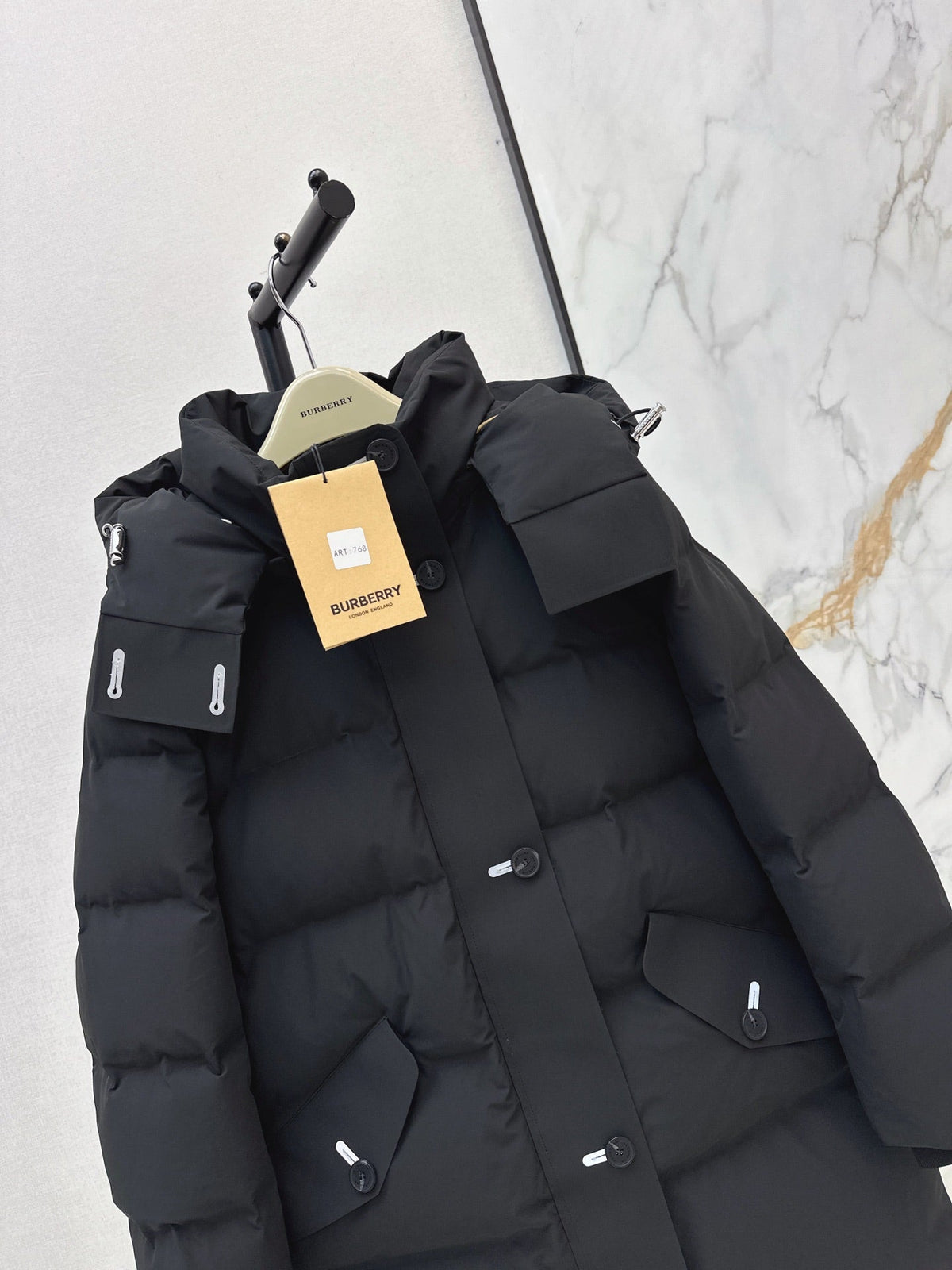 26 Fall/Winter Latest Hooded Mid-Length Down Jacket