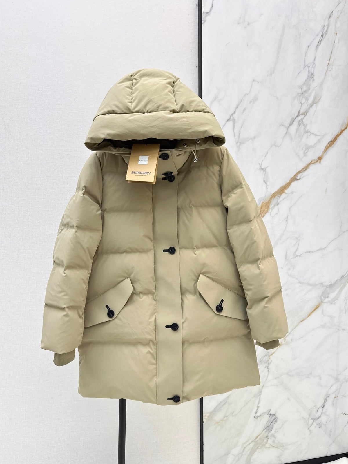 26 Fall/Winter Latest Hooded Mid-Length Down Jacket