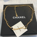 26B Gold and Black Geometric Sweater Chain