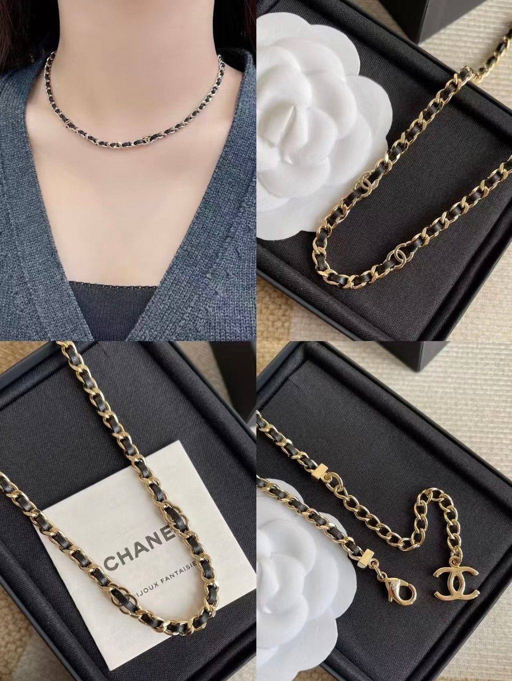 26  Vintage Leather Necklace