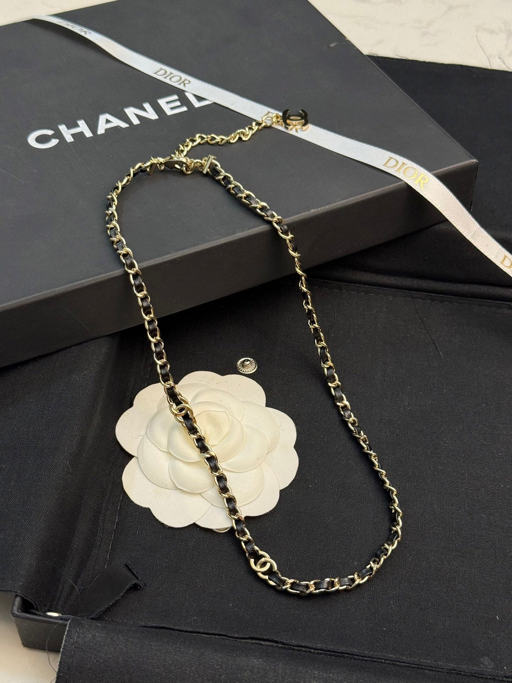 26  Vintage Leather Necklace