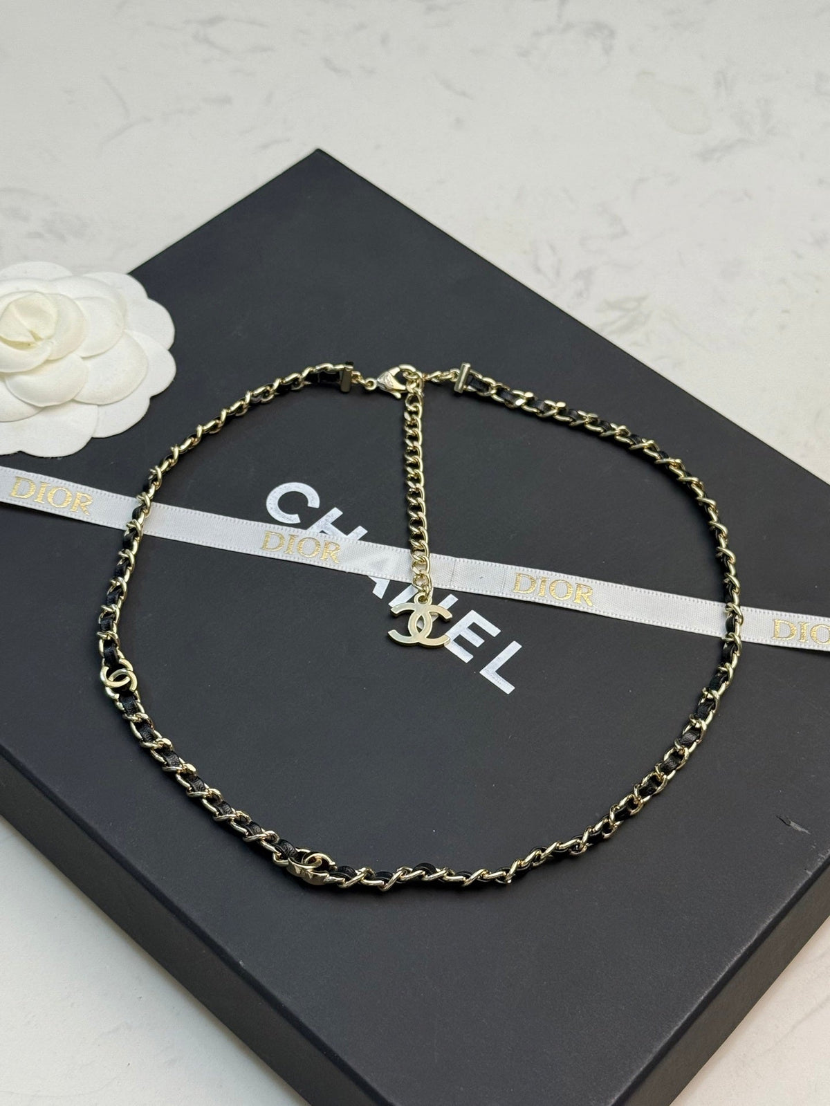 26  Vintage Leather Necklace