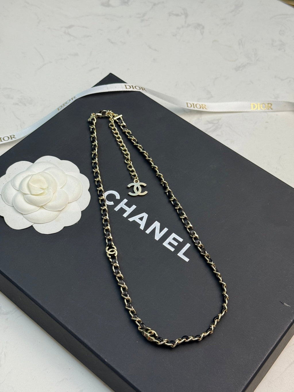 26  Vintage Leather Necklace