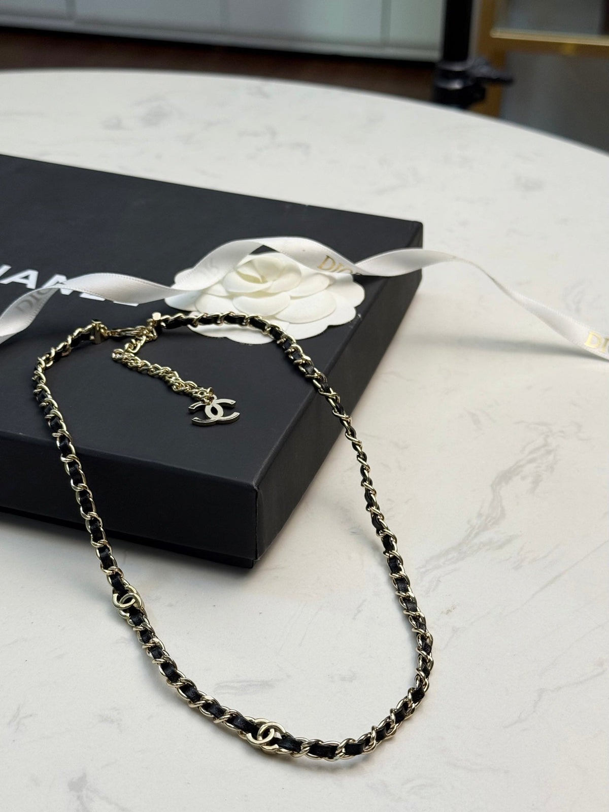 26  Vintage Leather Necklace