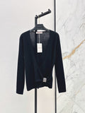 26 Fall/Winter Latest Diamond Knot V-Neck Knit Top