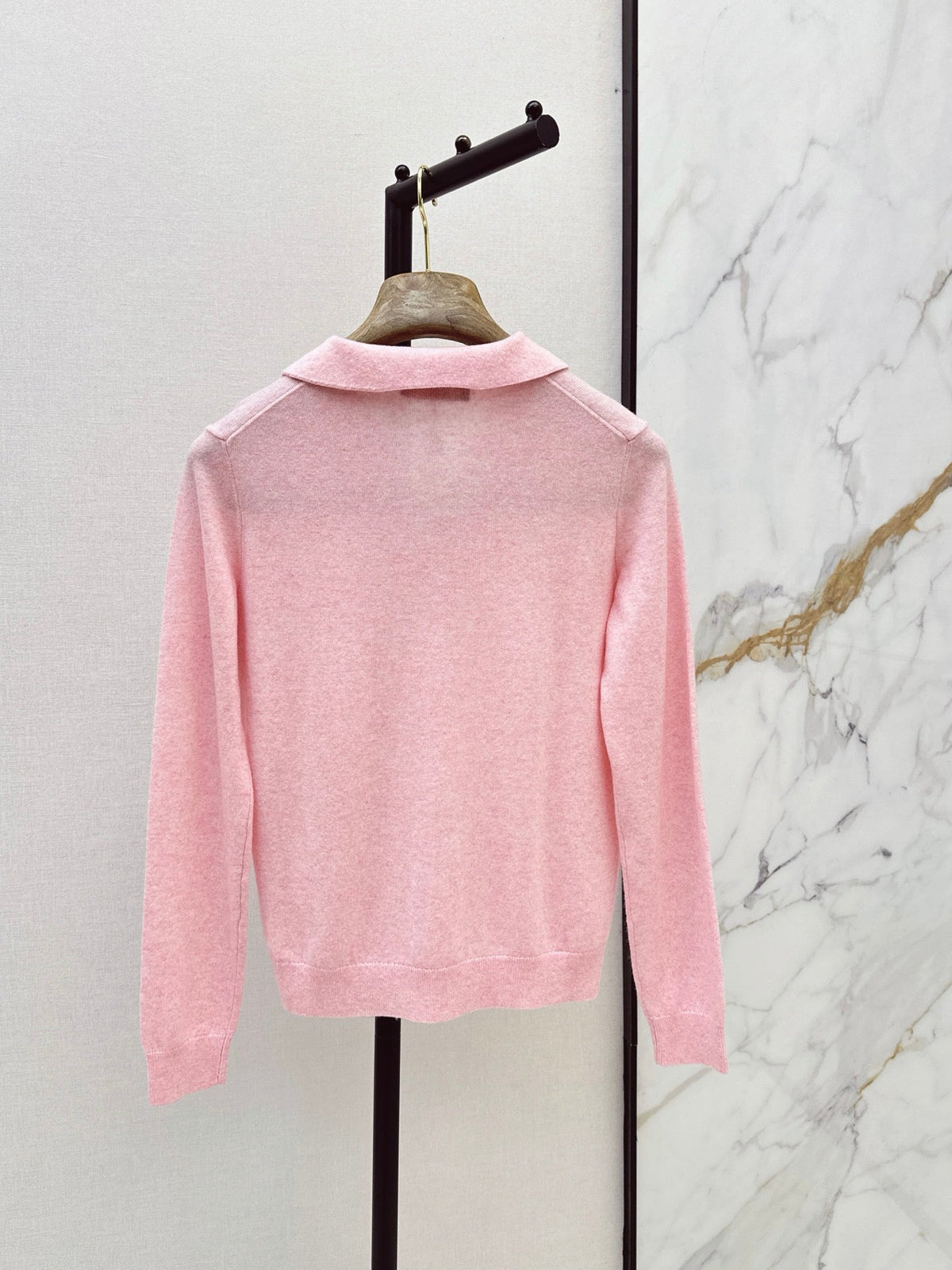 26 Fall/Winter Latest High-End Solid Cashmere Polo Neck Top