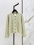 26 Autumn/Winter Latest Flower Embroidered Knit Cardigan