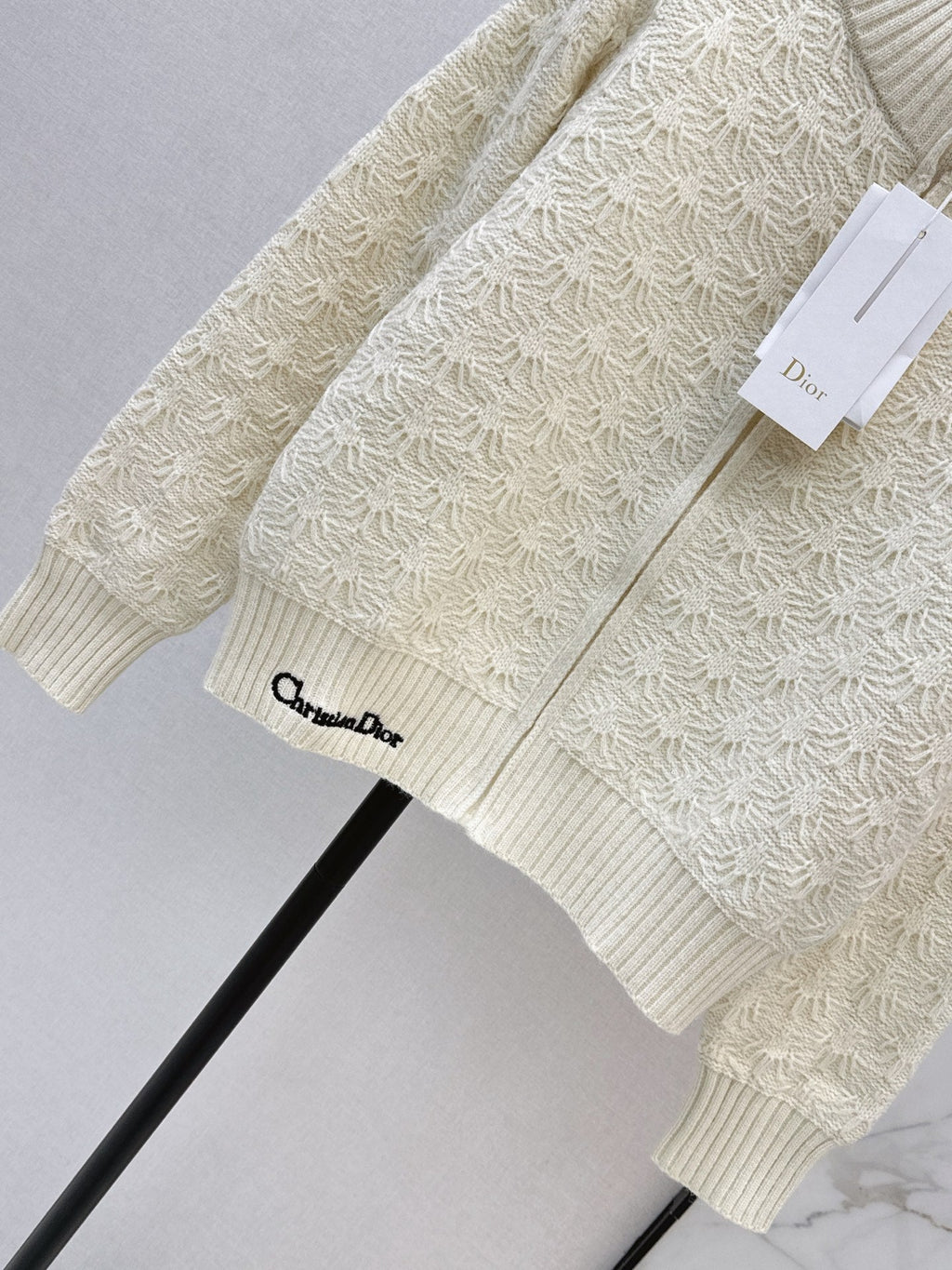 26 Fall/Winter Latest Zipper Stand Collar Loose Lazy Style Knit Cardigan