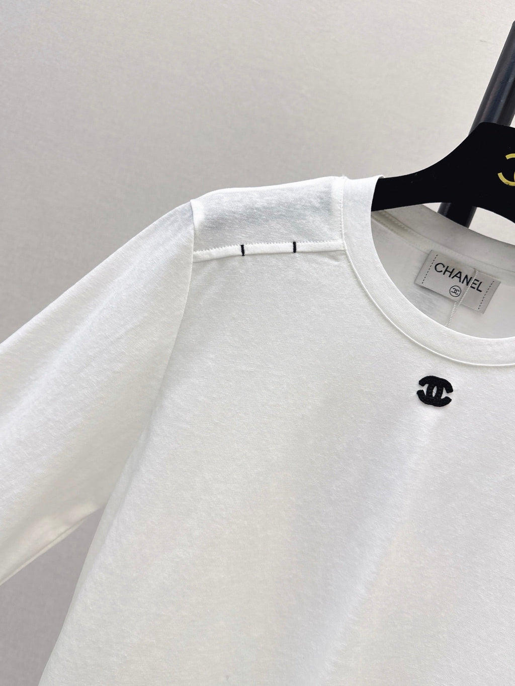 26 Fall/Winter New Pure Cotton Long-Sleeve White T-Shirt