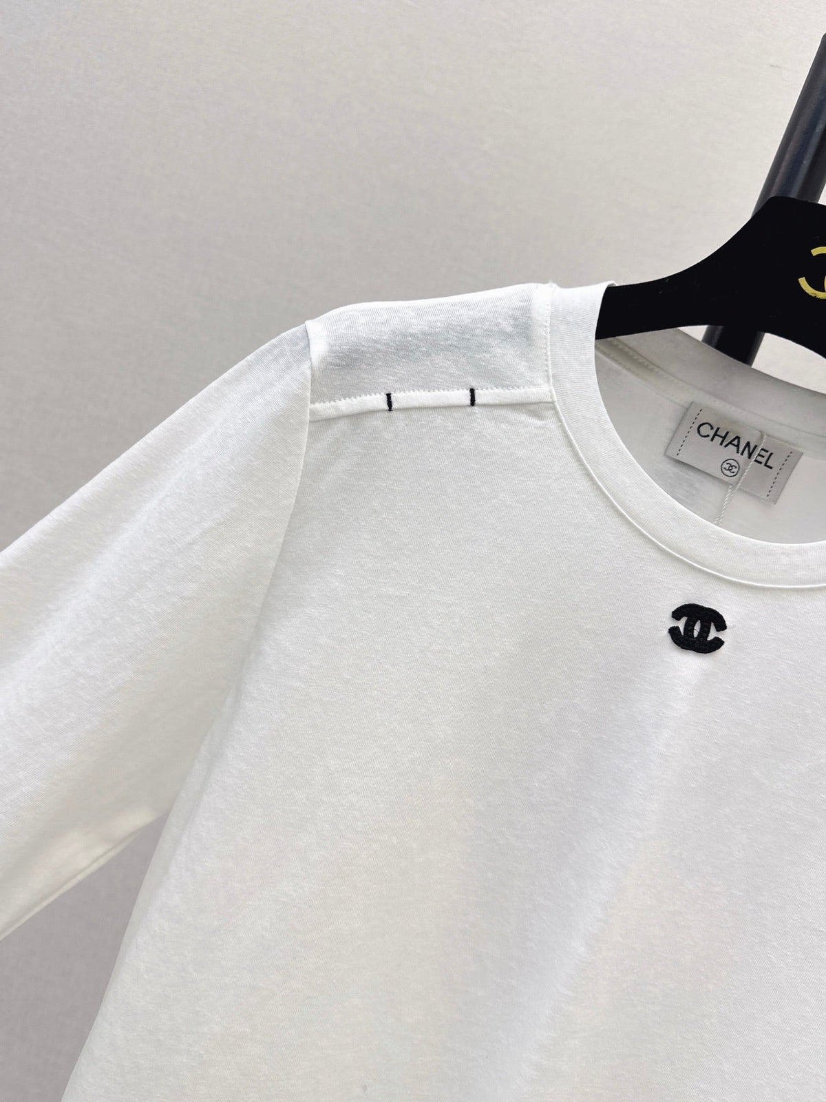 26 Fall/Winter New Pure Cotton Long-Sleeve White T-Shirt