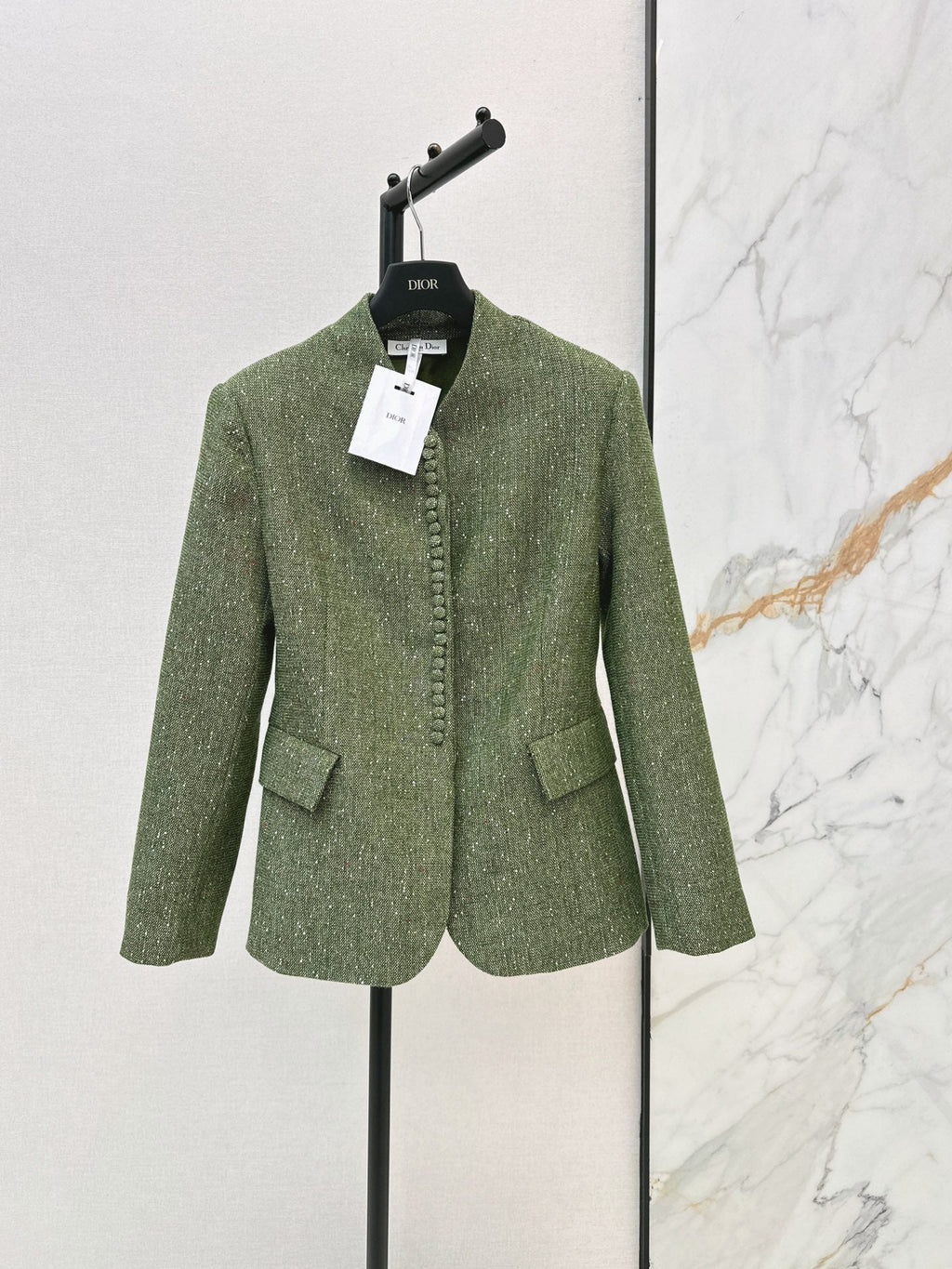 26 Autumn/Winter Latest New Chinese-Style Stand Collar Waist-Fitted Blazer
