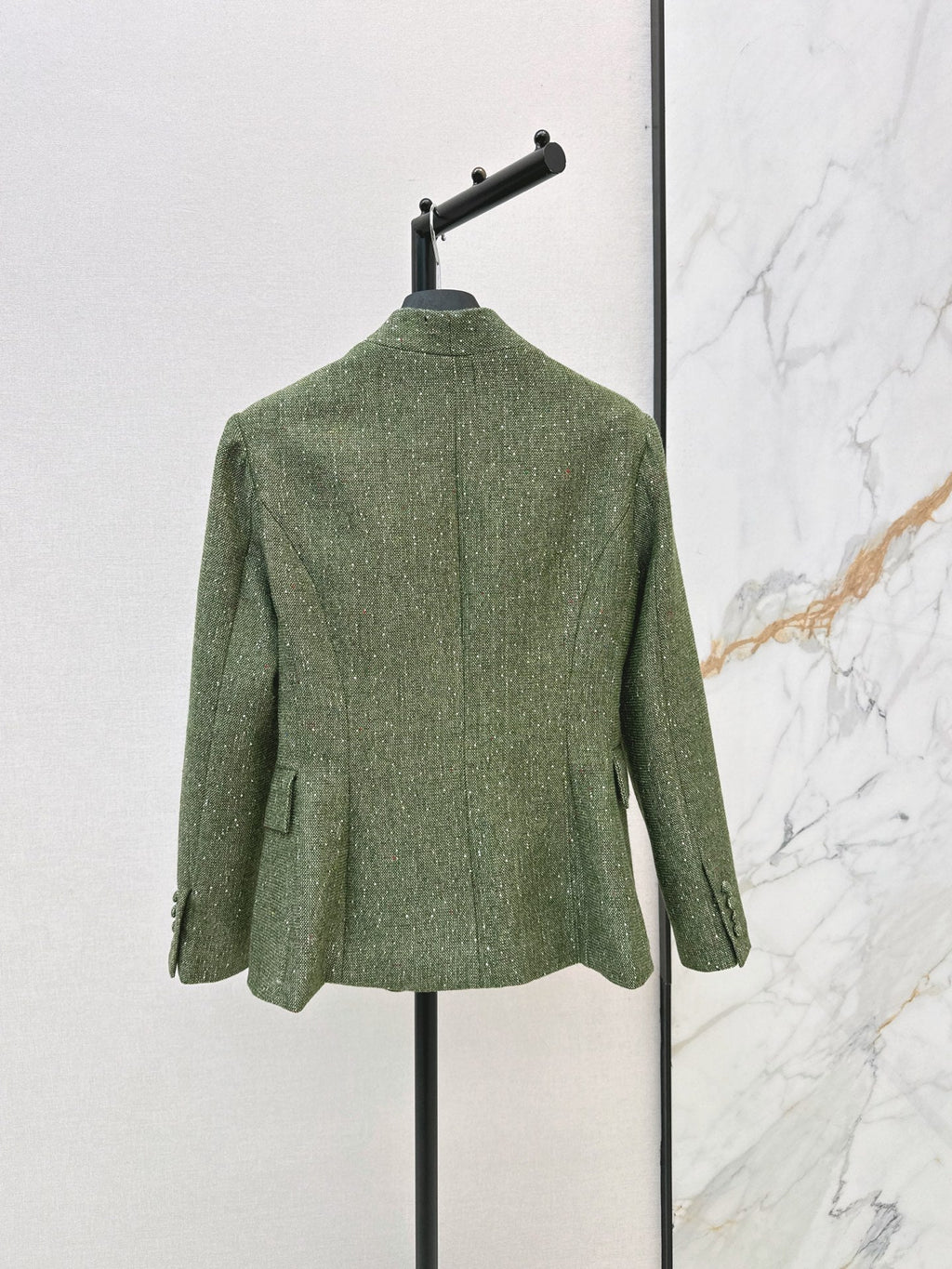 26 Autumn/Winter Latest New Chinese-Style Stand Collar Waist-Fitted Blazer