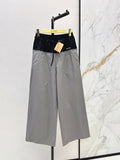 26 Fall/Winter Latest Patchwork Straight Wide-Leg Pants