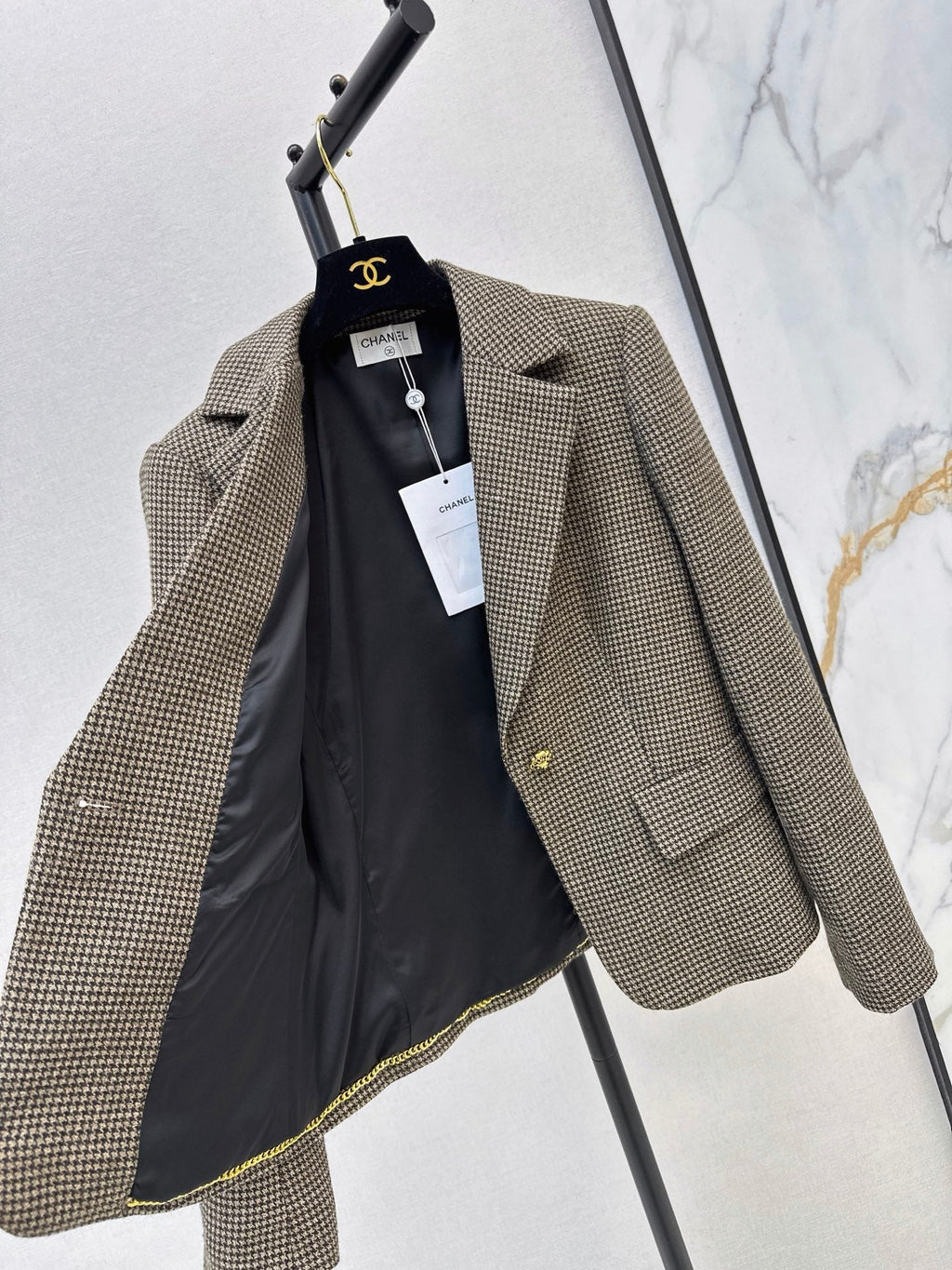 26Latest Autumn/Winter Vintage Houndstooth Blazer