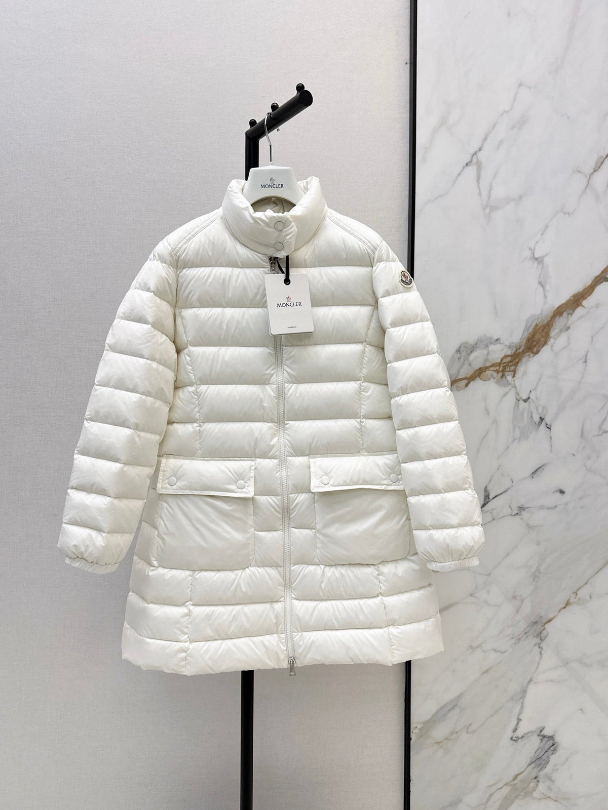 26Latest Autumn/Winter Mid-Length Stand-Collar Down Coat