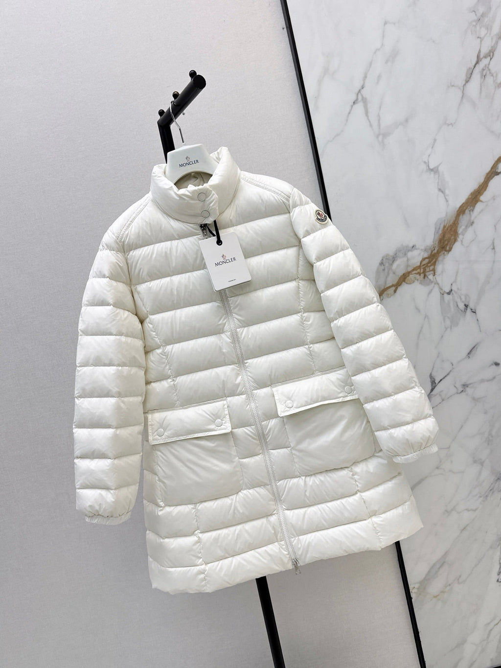 26Latest Autumn/Winter Mid-Length Stand-Collar Down Coat