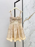 26Latest Early-Autumn Resort-Style Short Printed Dress