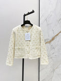 26New Autumn/Winter Hand-Beaded Crew-Neck Knit Jacket