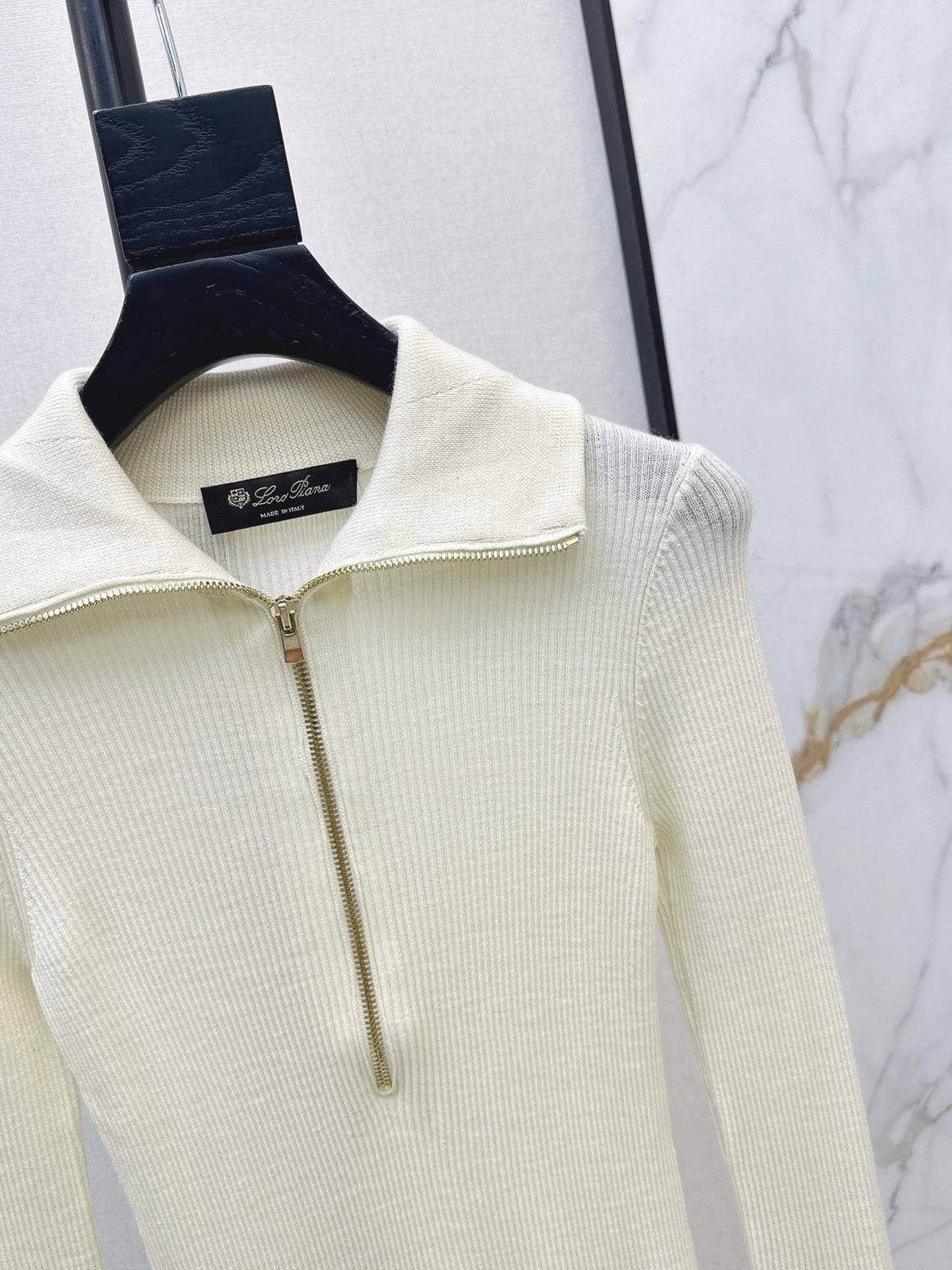 26Latest Autumn/Winter Half-Placket Wool Knit Top