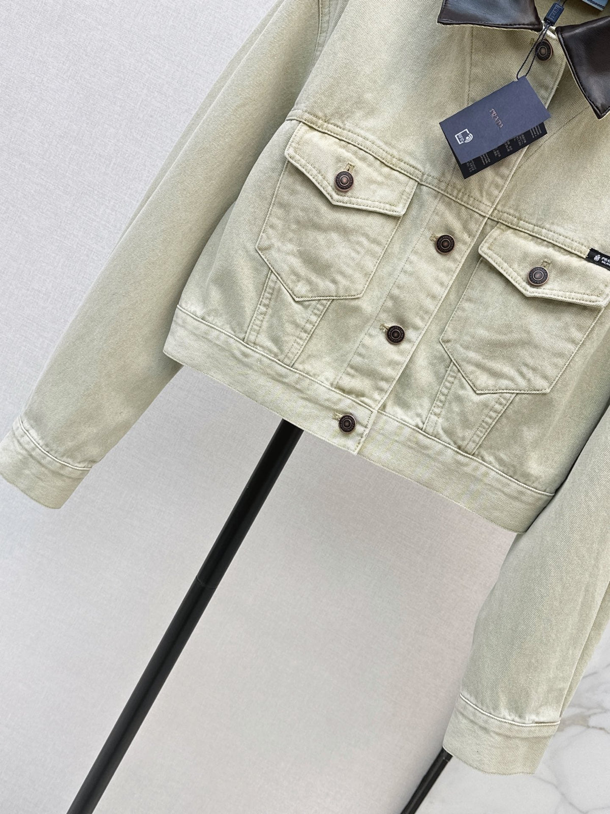 26 Fall/Winter Latest Retro Washed Short Denim Jacket