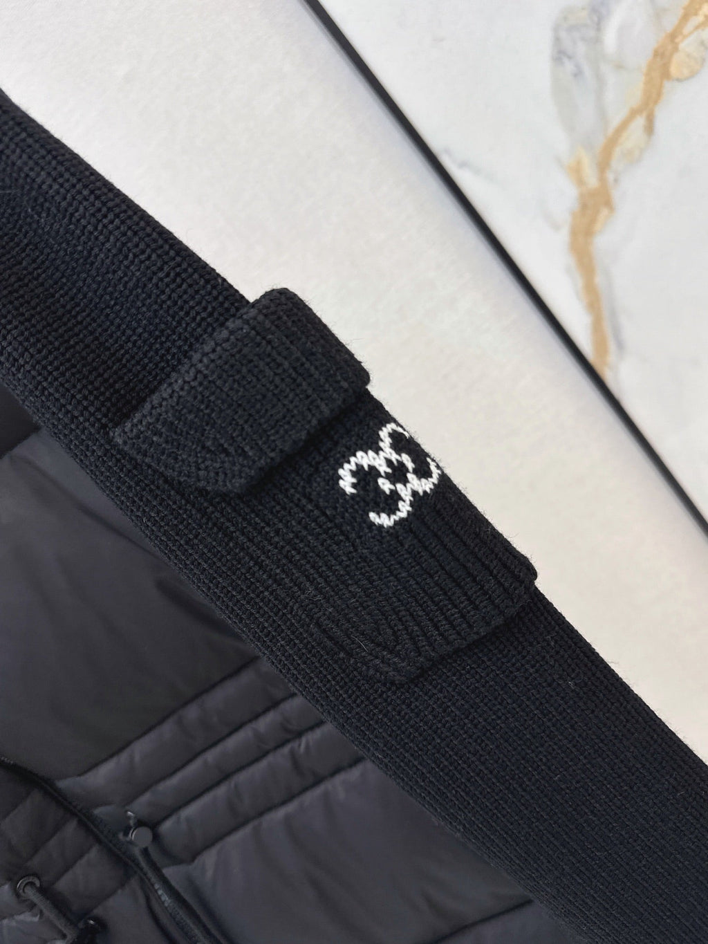 26 Fall/Winter Latest Wool Sleeve Patch Drawstring Down Jacket